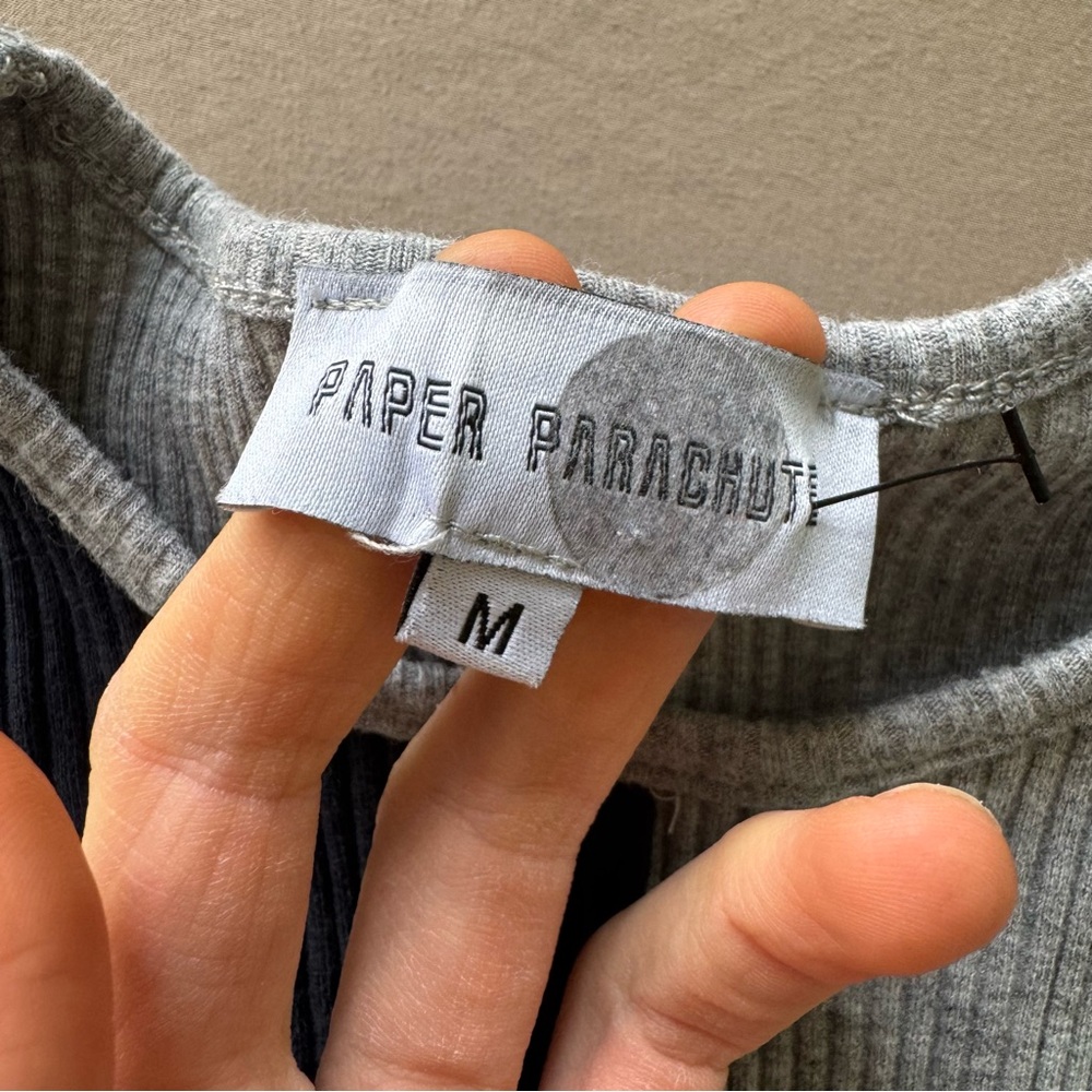 Paper Parachute Color-block Ribbed Knit Top - Picture 4 of 7